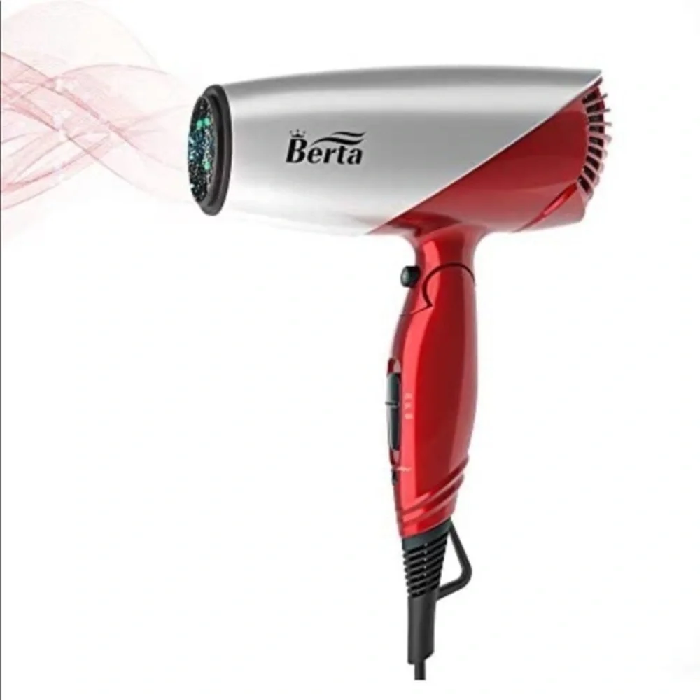 BERTA 1875 Blow dryer Hair dryer Watts Folding Handle Tourmaline Ceramic - Picture 6 of 9